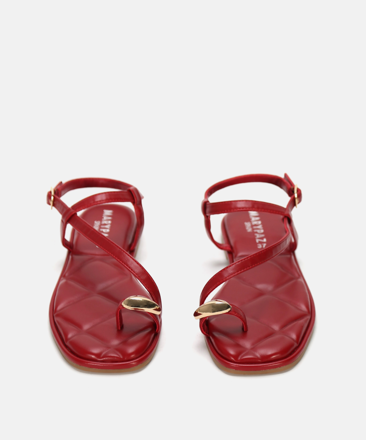 Sandalia plana detalle met&aacute;lico image number null